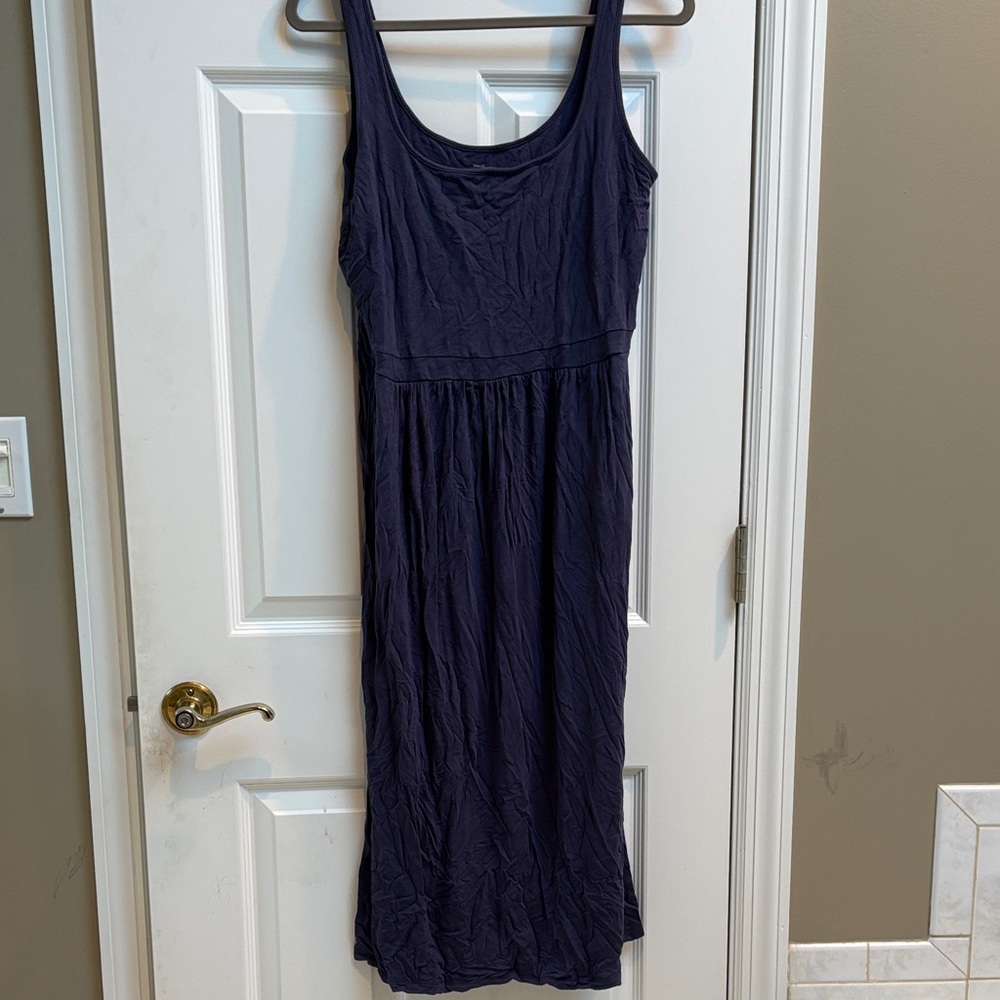 Daily Ritual Dark Blue Midi Dress